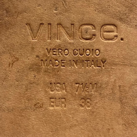 Vince Shoes Gray Leather Suede Slip On Flats Casual Italy Womens Cap Toe Sz 7.5 - Picture 7 of 8